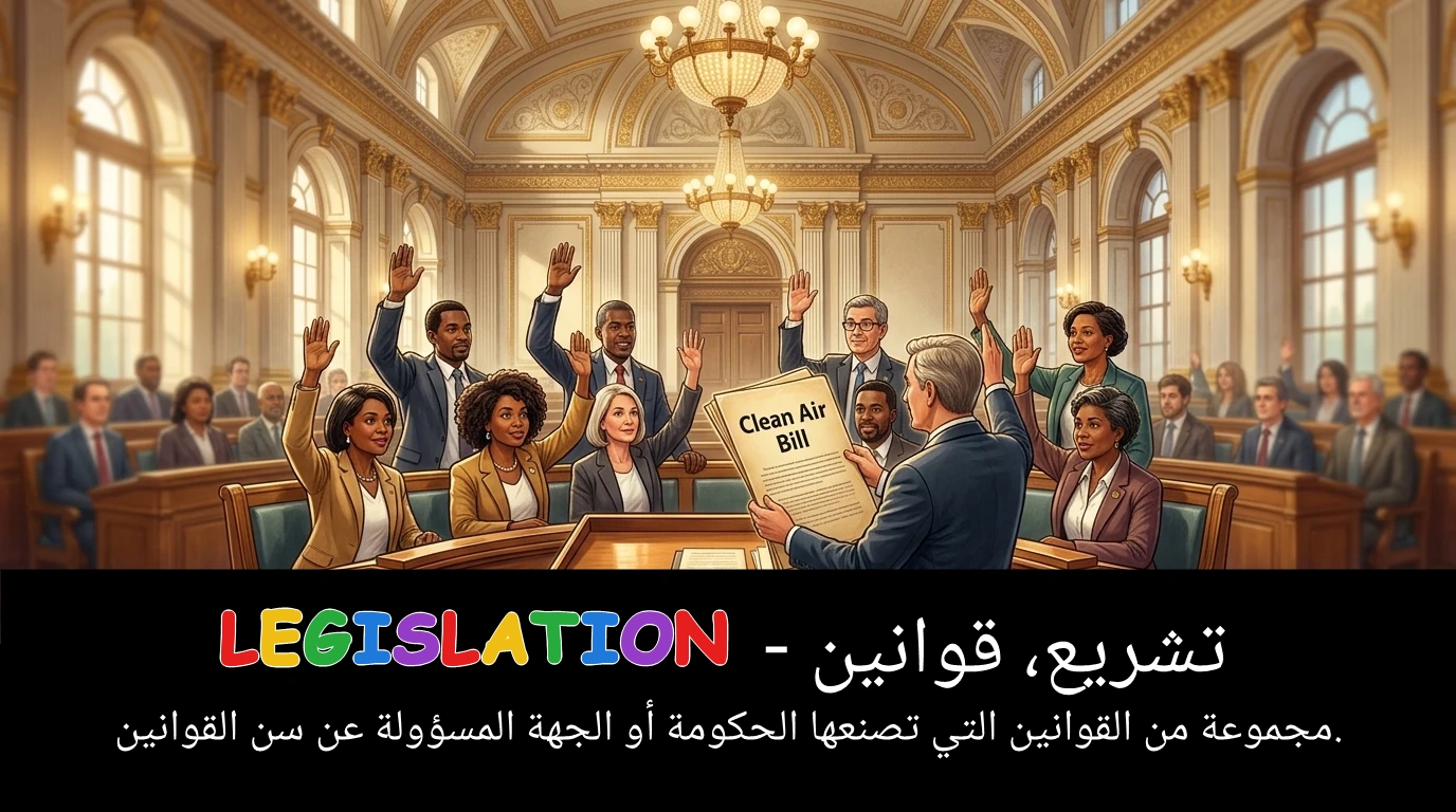 Arabic Illustration for legislation